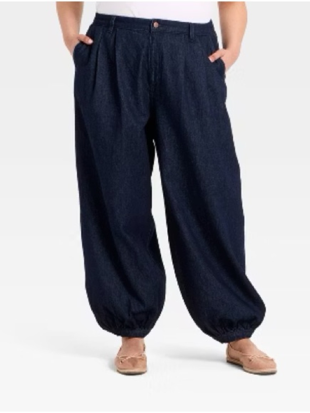 a new day Dark Blue Balloon Jeans